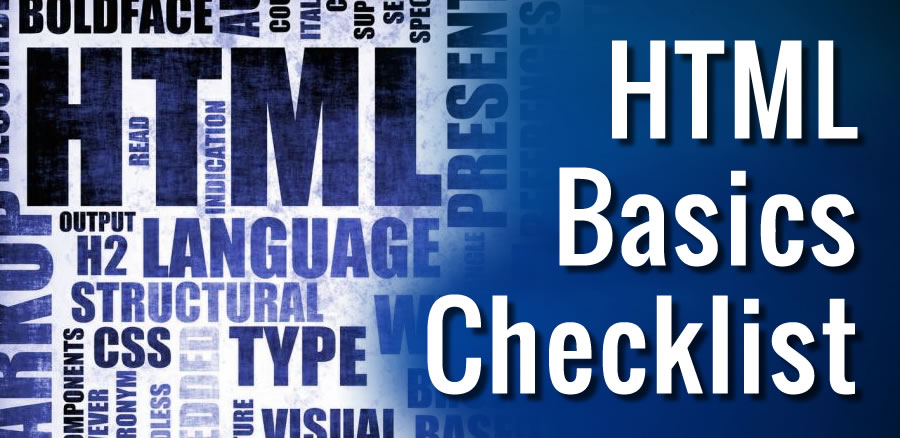HTML Basics Checklist